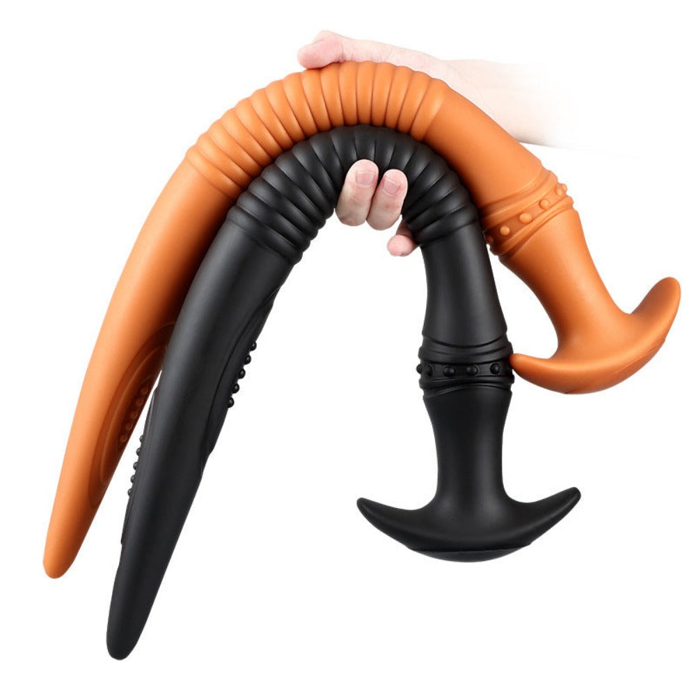 The Eel Anal Plug - Long Butt Plug - Ribbed Butt Plug