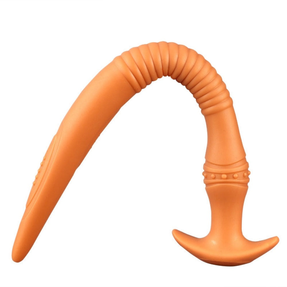 The Eel Anal Plug - Long Butt Plug - Ribbed Butt Plug