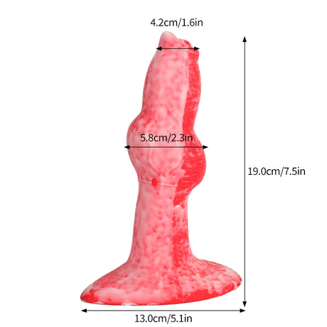 6-7 Inch Penis Extension Sleeve -  Dog Cock Sleeve - Knotted Penis Enlargement Sleeve