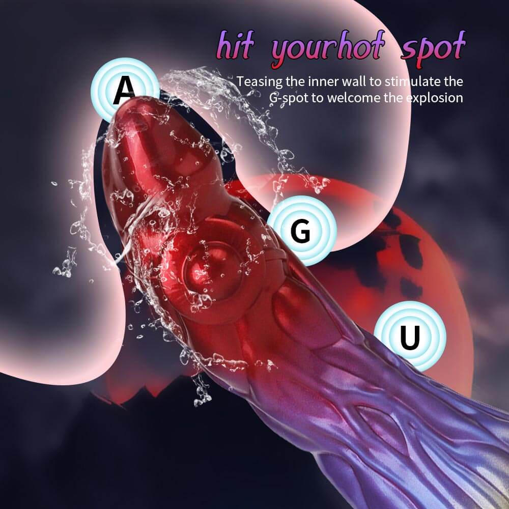 Gode extraterrestre de 9 pouces - Gode de coq de créature - Gode monstre