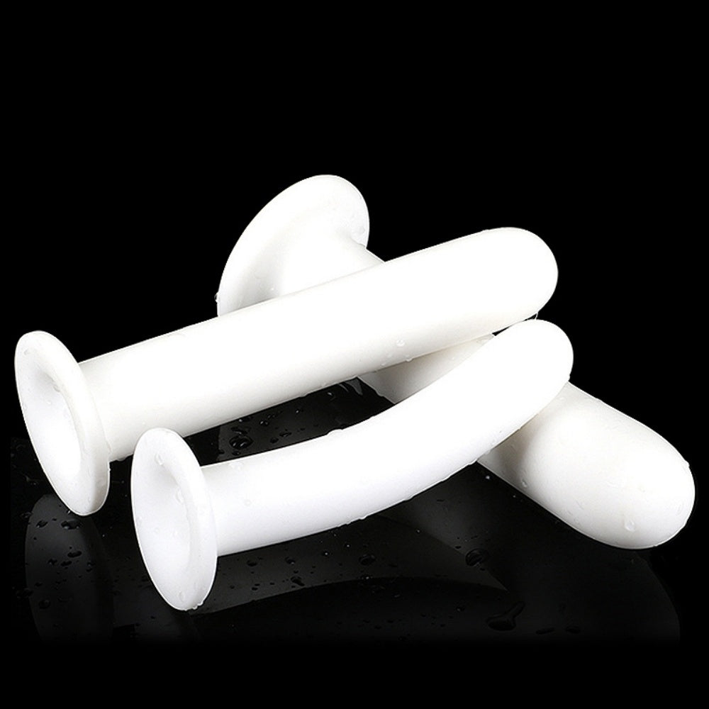 anal plug dilator 5 Sizes Hollow Anal Butt Plug Vaginal Speculum Dilator Prostate Massager  Sex Toy main image 1