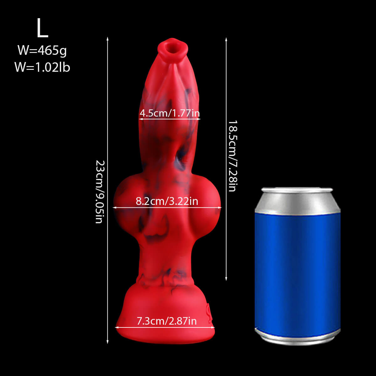 Crimwolf - Wolf Dildo - Knot Dildo - Dog Dildo - 4 Sizes