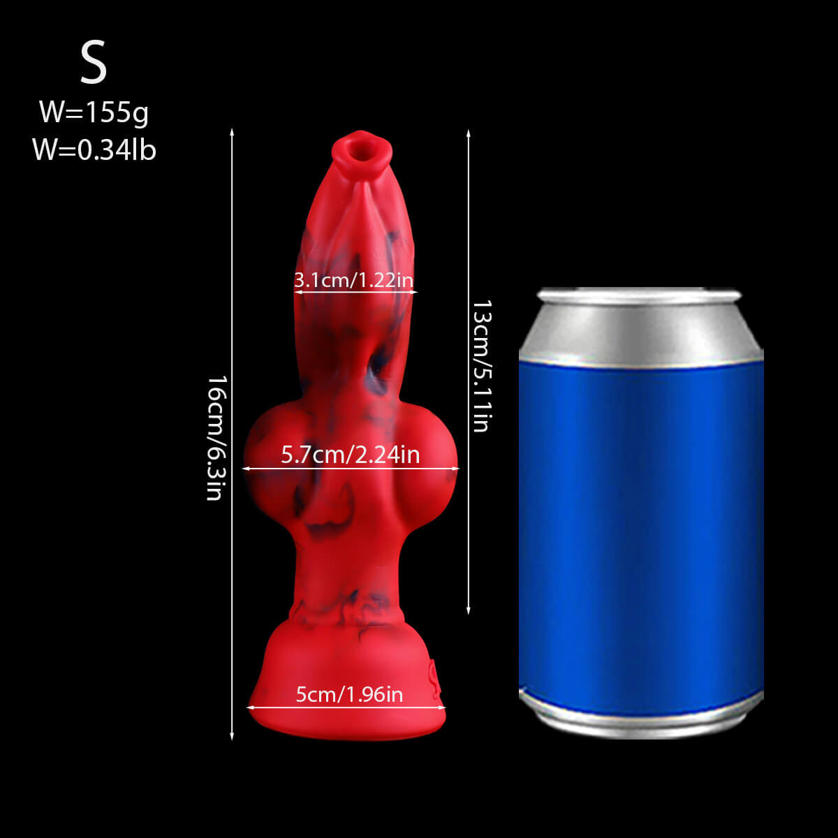 Crimwolf - Wolf Dildo - Knot Dildo - Dog Dildo - 4 Sizes