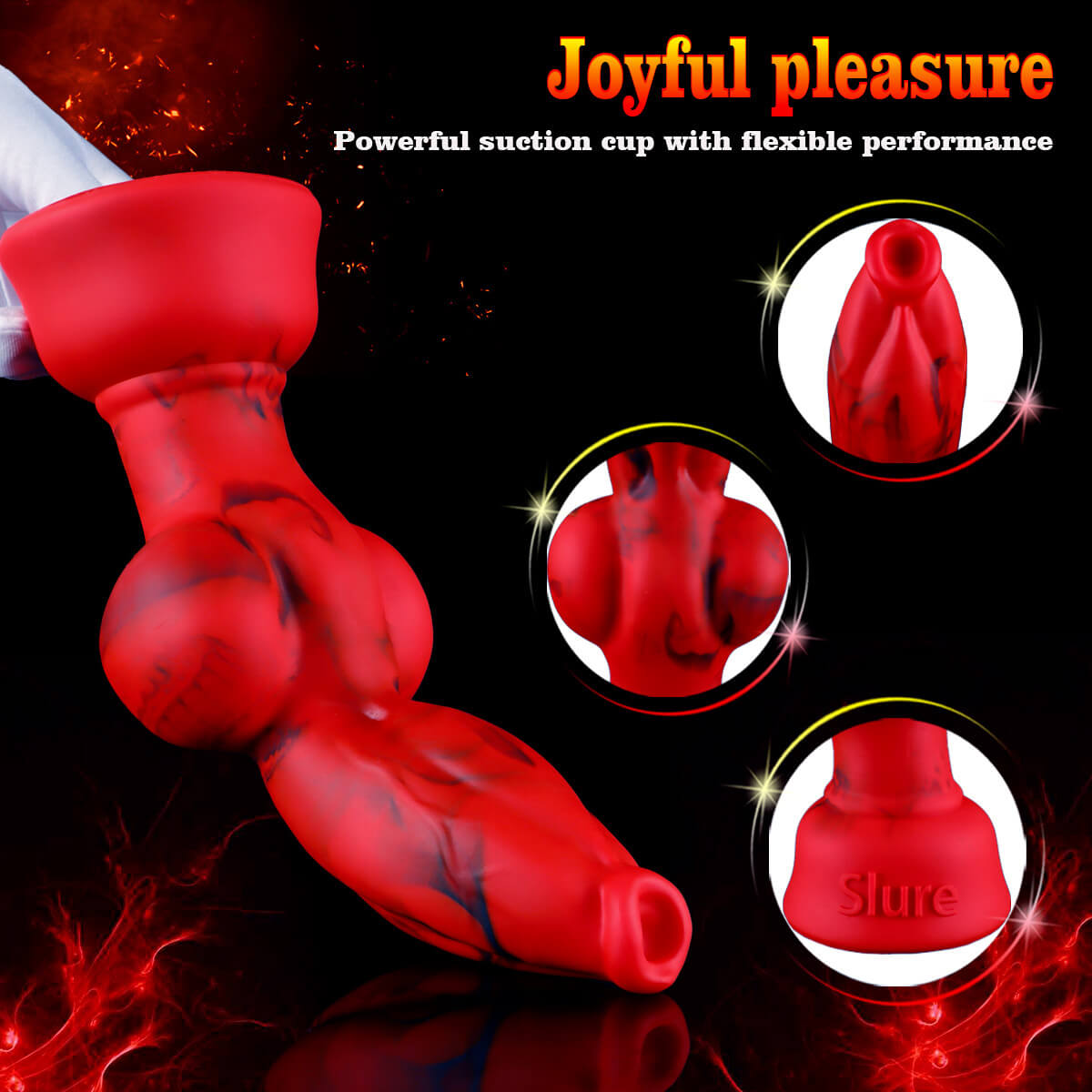 Crimwolf - Wolf Dildo - Knot Dildo - Dog Dildo - 4 Sizes