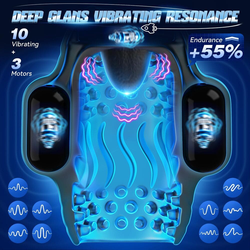 DeepSync - Male Masturbator - Glans Vibrator