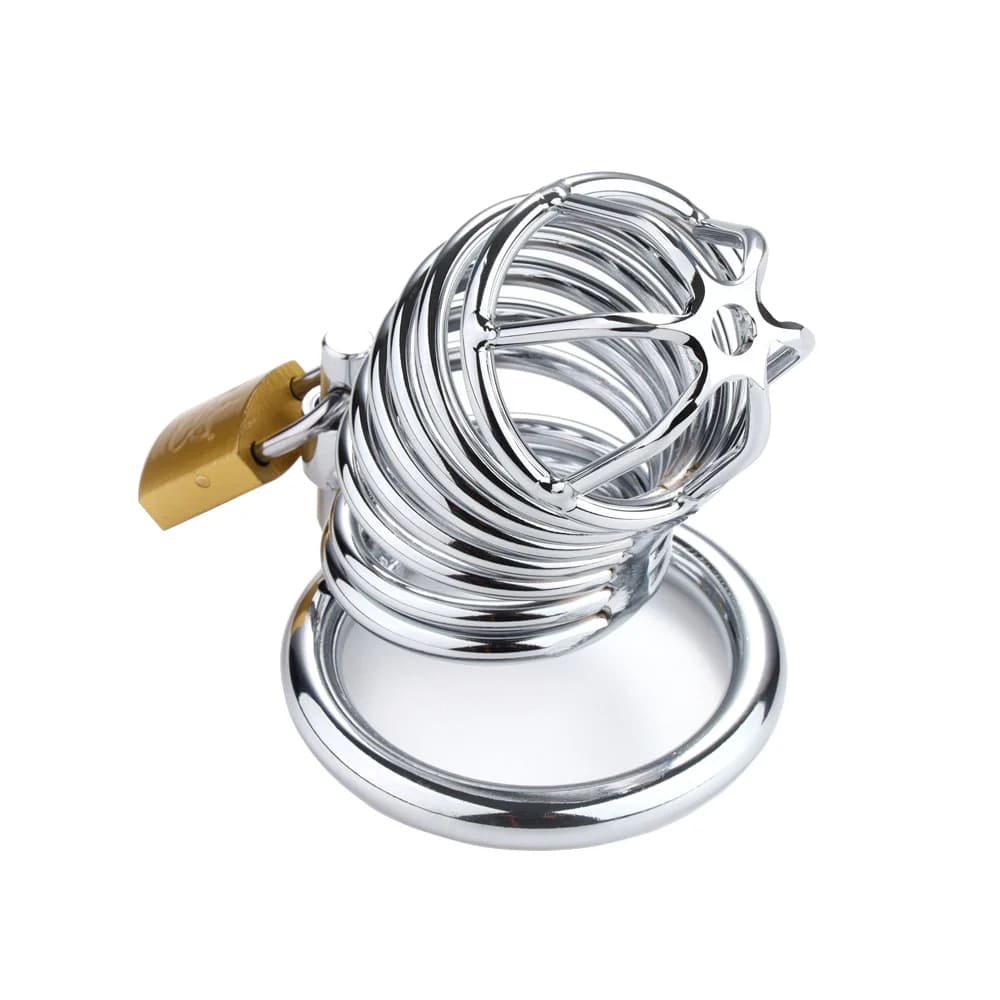 Dravox-Metal-Spiral-Male-Chastity-Device-Set-with-3-Rings
