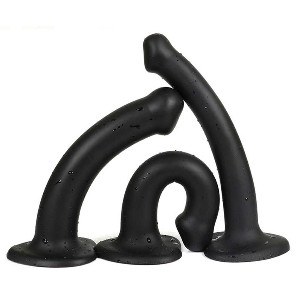 FlexArch_Anal_Dildo_with_Suction_Base_Three_Sizes