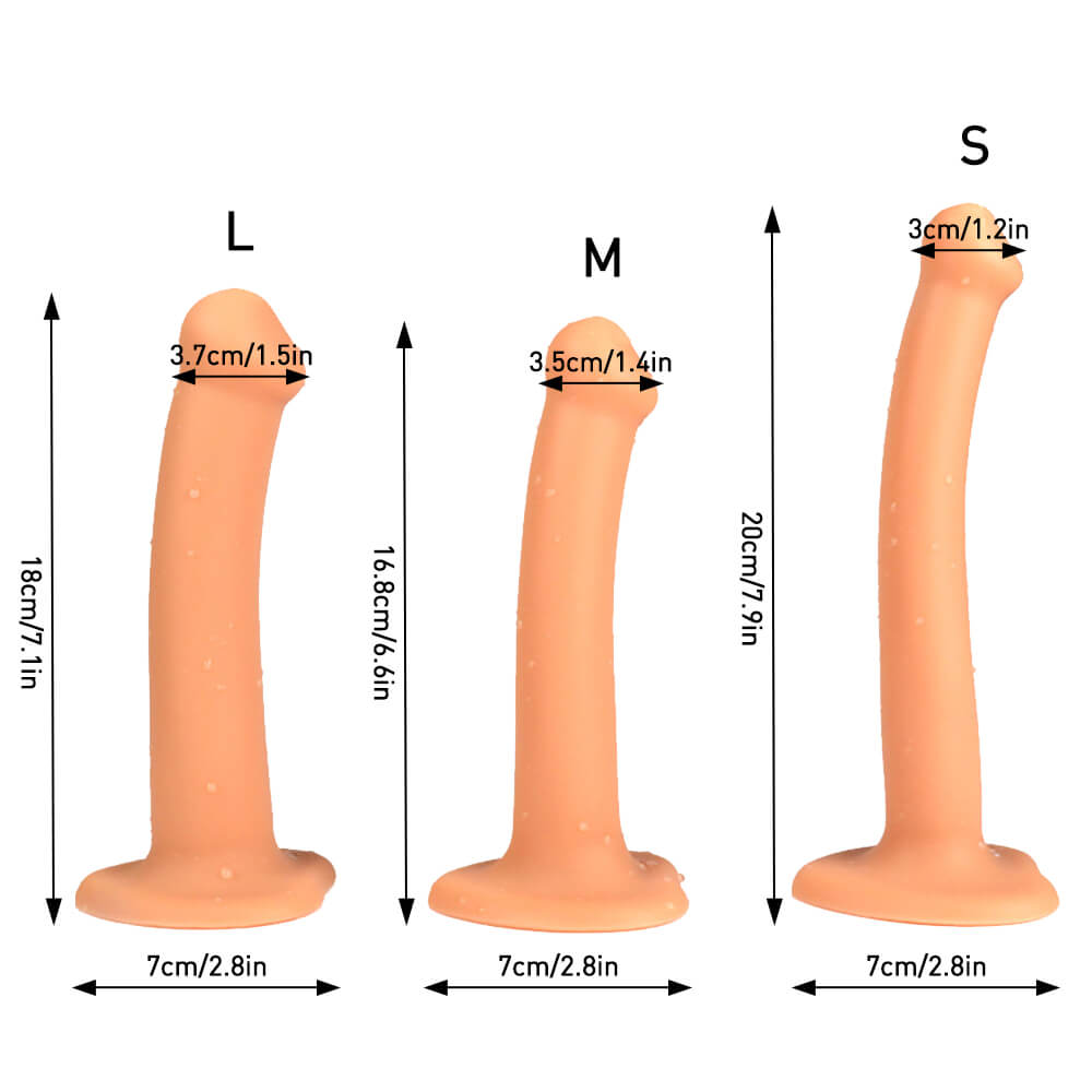 FlexArch_Anal_Dildo_with_Suction_Base_Three_Sizes