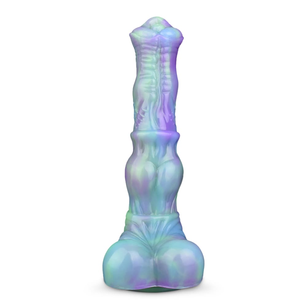 GallopGlo - 9.8 Inch Knot Horse Dildo - Colorful Fantasy Dildo