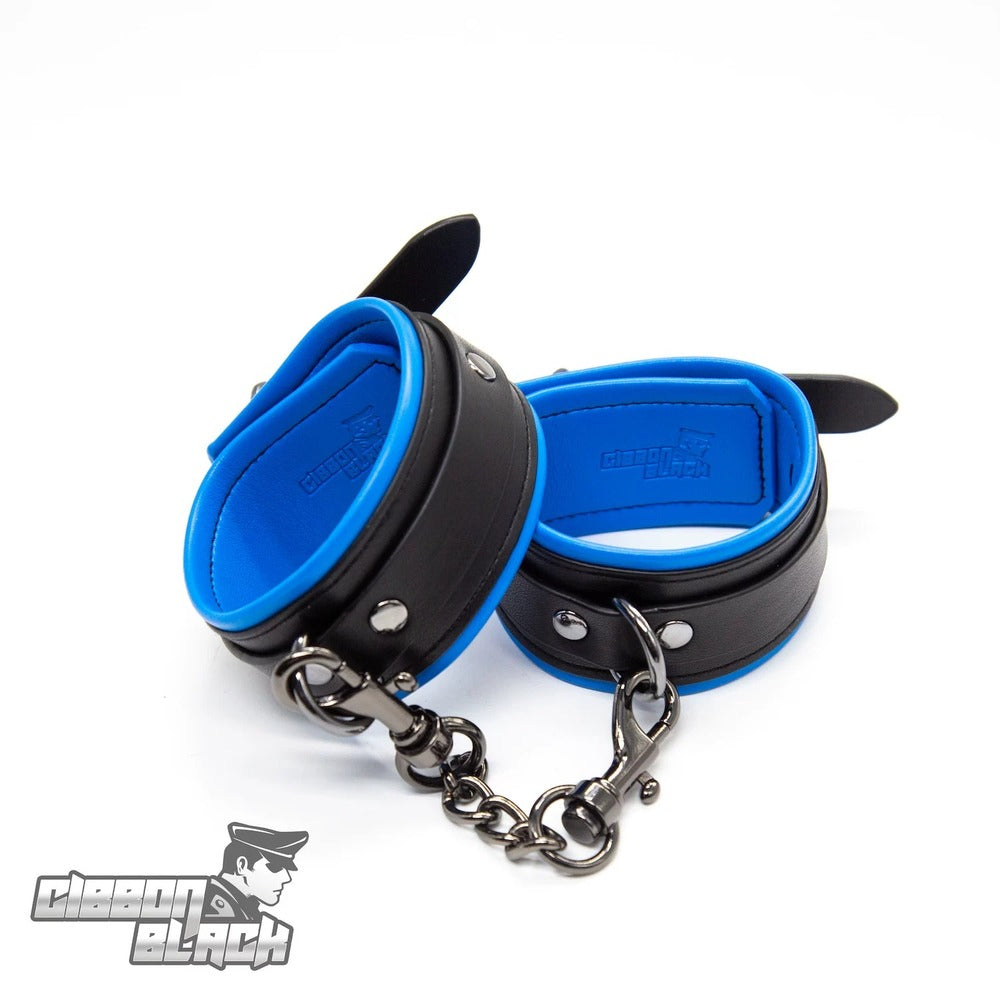 Gibbon-Black-Leather-Puppy-Ankle-Restraints