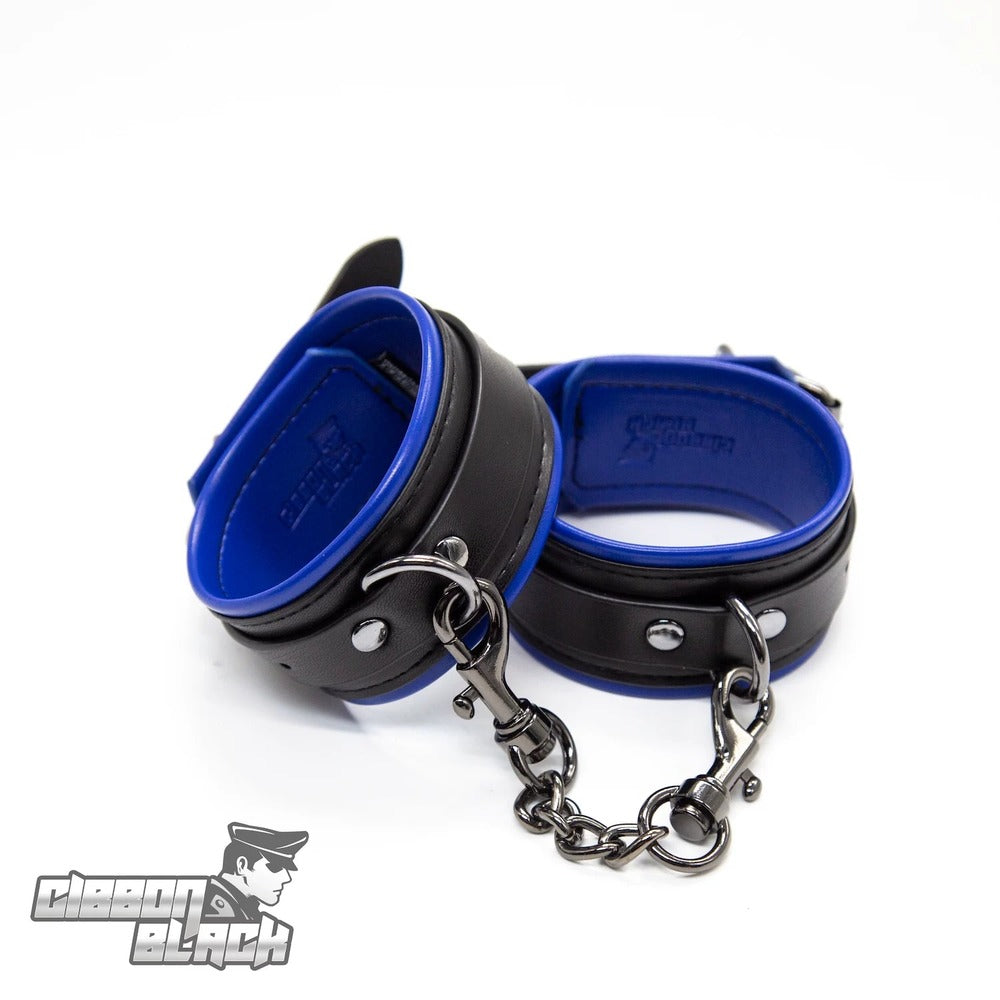 Gibbon-Black-Leather-Puppy-Ankle-Restraints