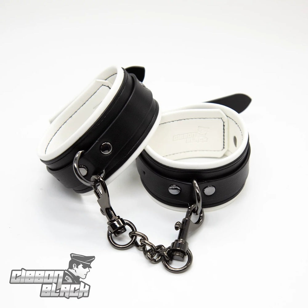 Gibbon-Black-Leather-Puppy-Ankle-Restraints