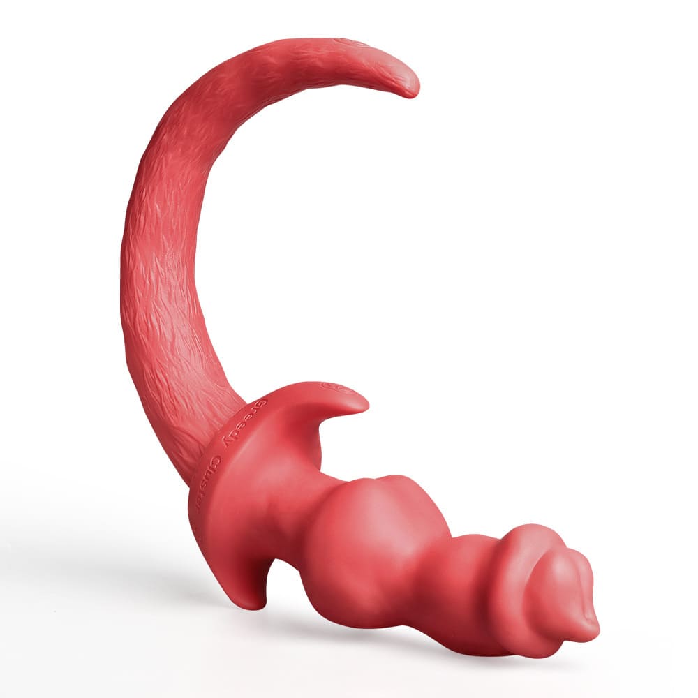 Greedy-Cluster-Pup-Woof-Tail-Plug-with-Knot-Dildo-3-Sizes