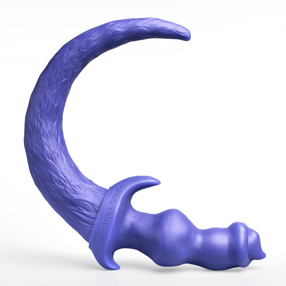 Greedy-Cluster-Pup-Woof-Tail-Plug-with-Knot-Dildo-3-Sizes