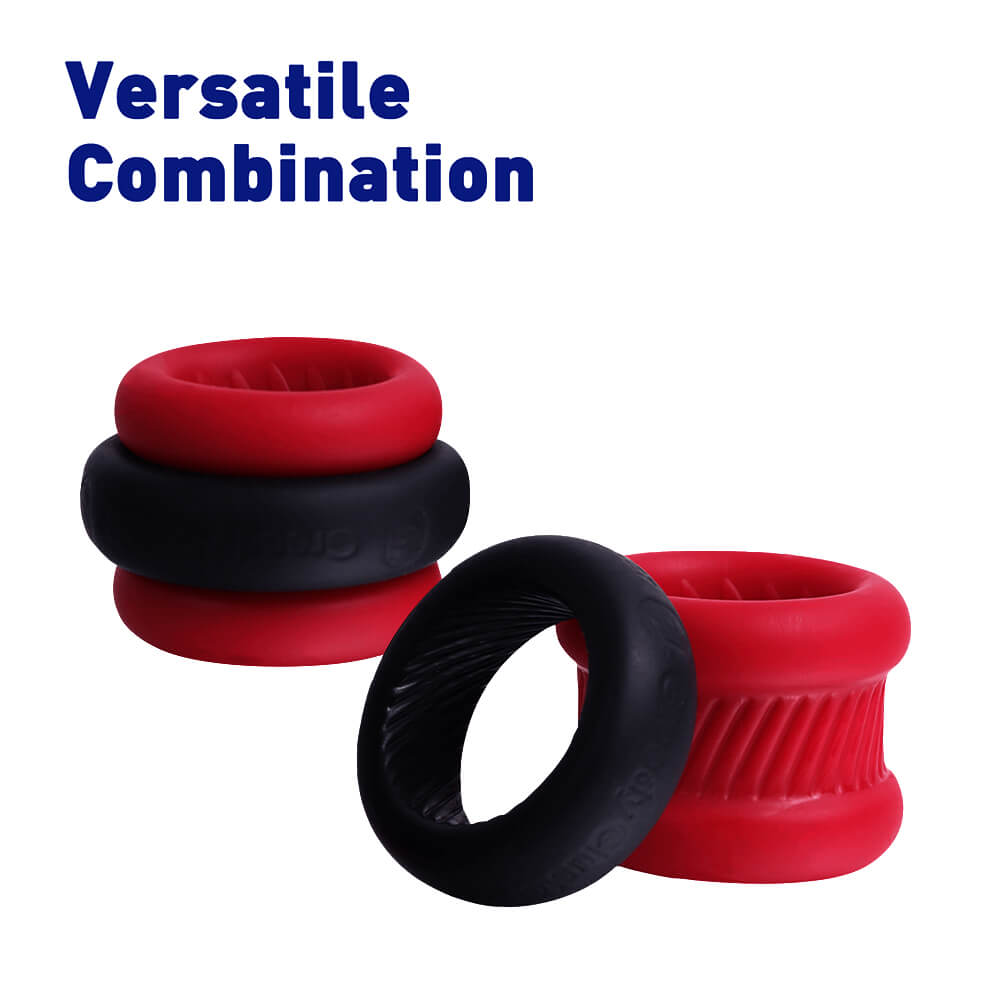 Greedy Cluster O-RING 01 - Double Cock Rings for Intense Ball Stretching and Control