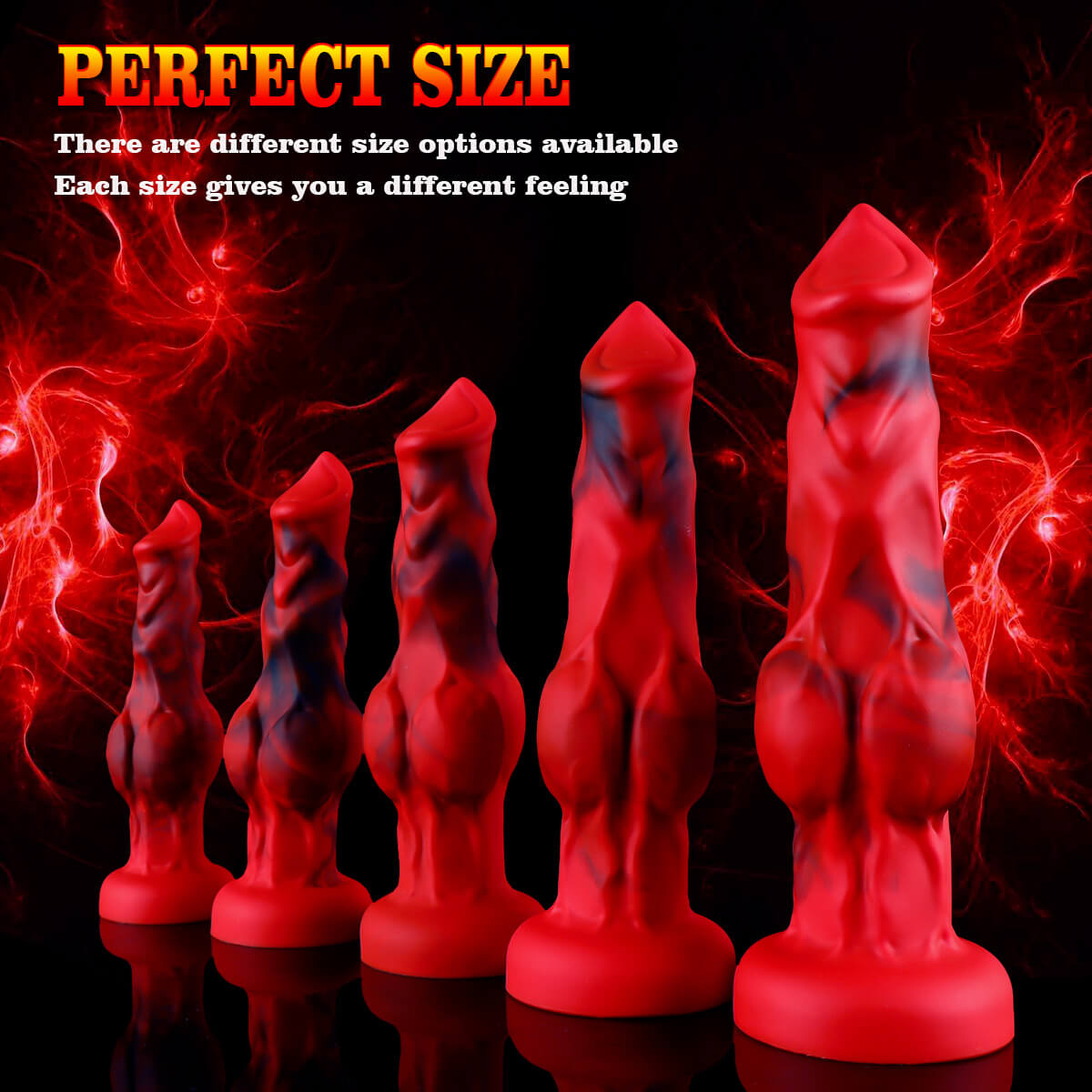 Lukan - Wolf Dildo - Knot Dildo - Dog Dildo - 5 Sizes