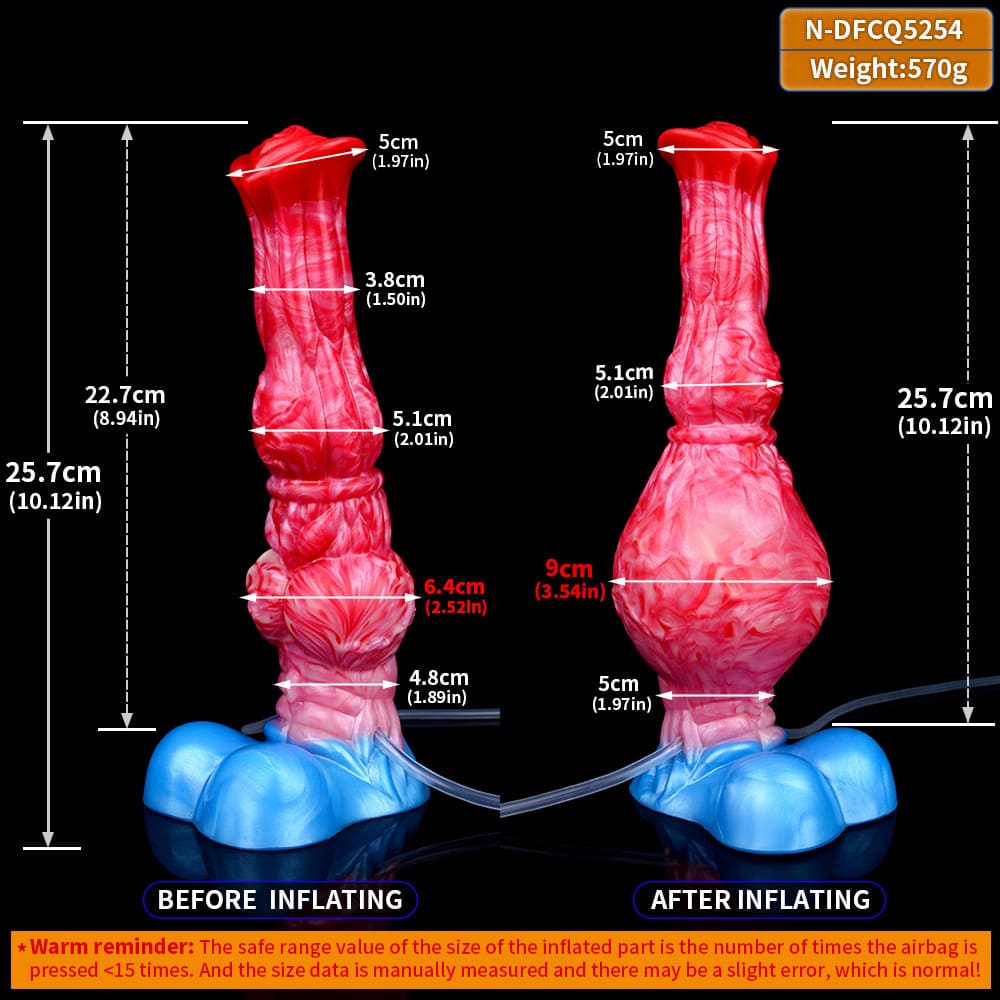 Molten-10-Inch-Inflatable-Squirting-Knot-Dildo-Fantasy-Horse-Dildo