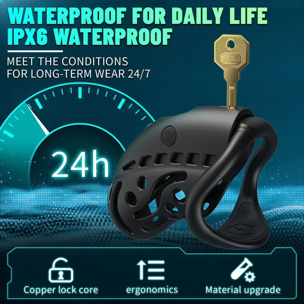 Nautilus - Remote Control Electric Shock Male Cock Cage Chastity Device