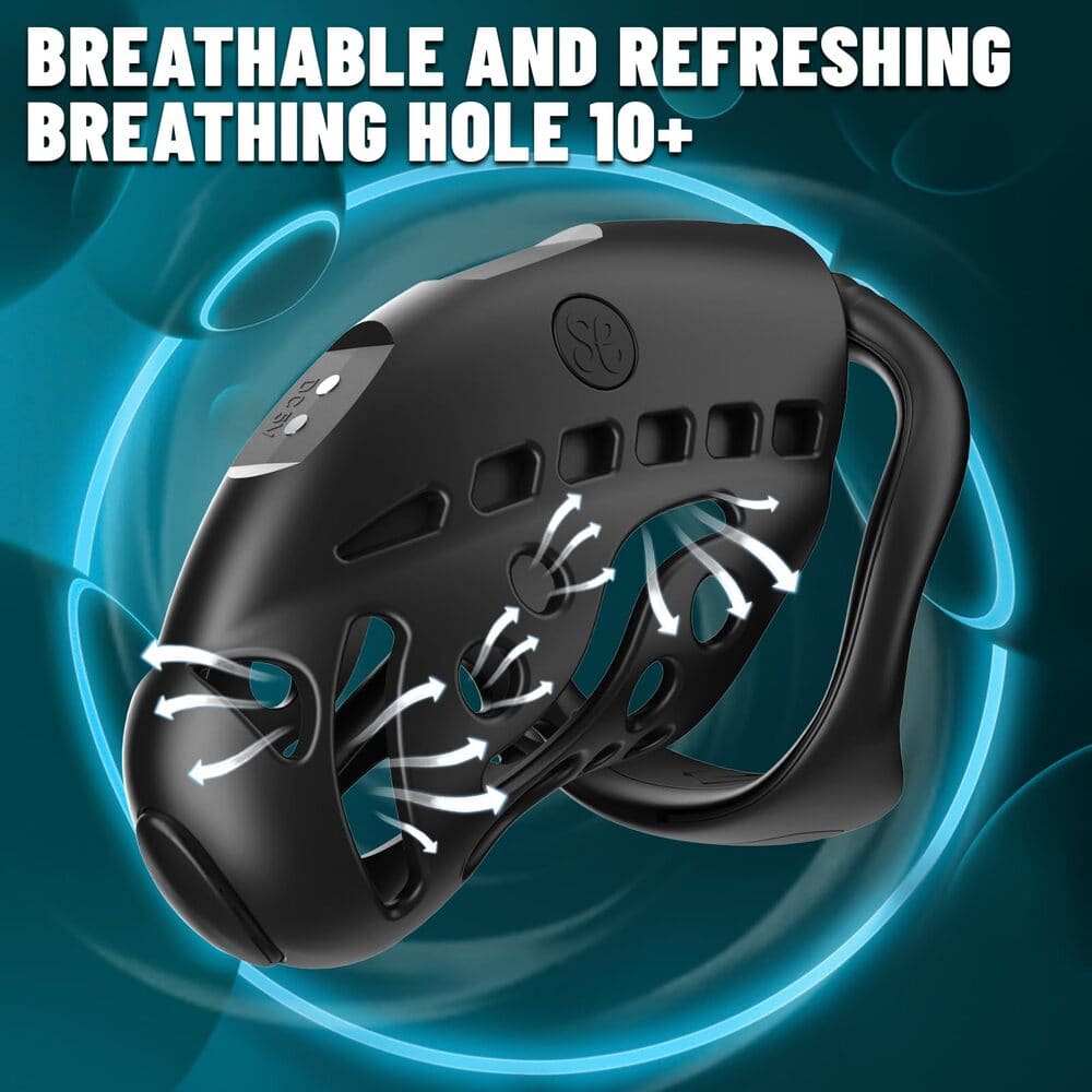 Nautilus - Remote Control Electric Shock Male Cock Cage Chastity Device