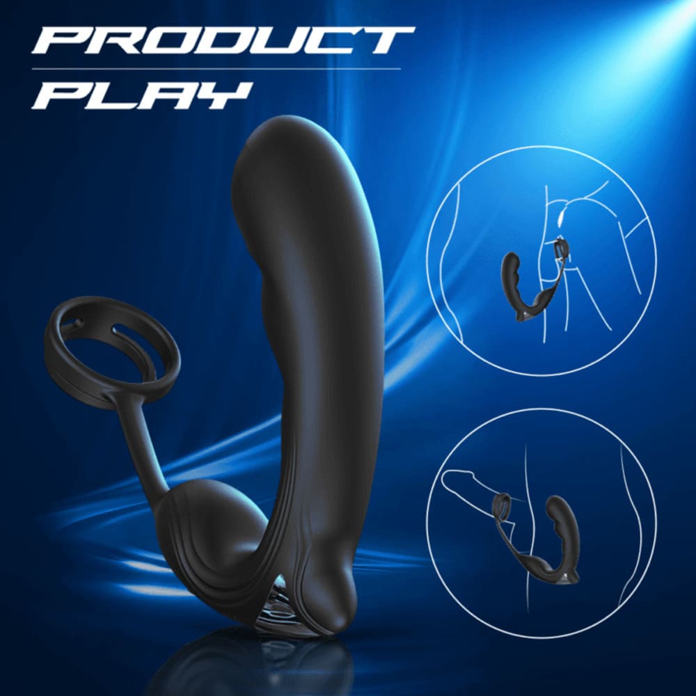 Noel-Remote-Control-Prostate-Massager-Dual-Cock-Ring-Anal-Vibrator