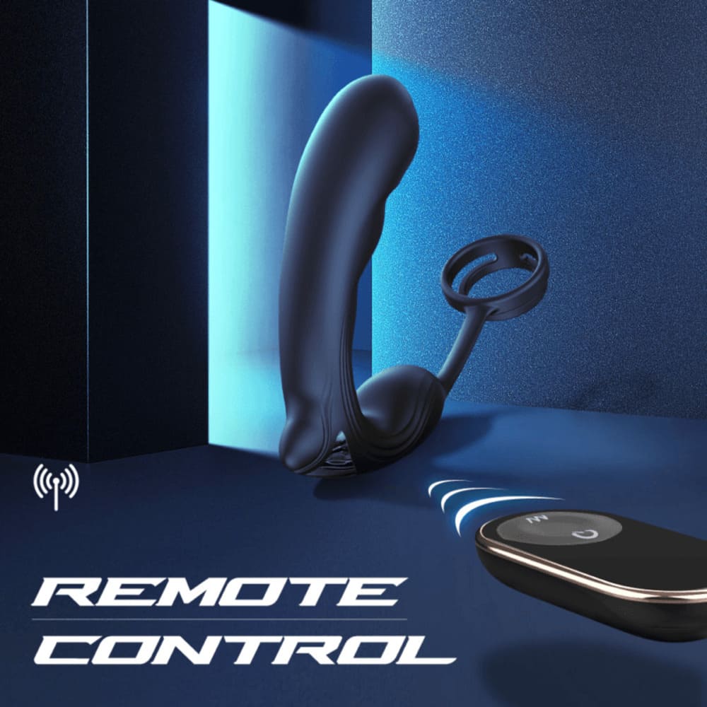 Noel-Remote-Control-Prostate-Massager-Dual-Cock-Ring-Anal-Vibrator