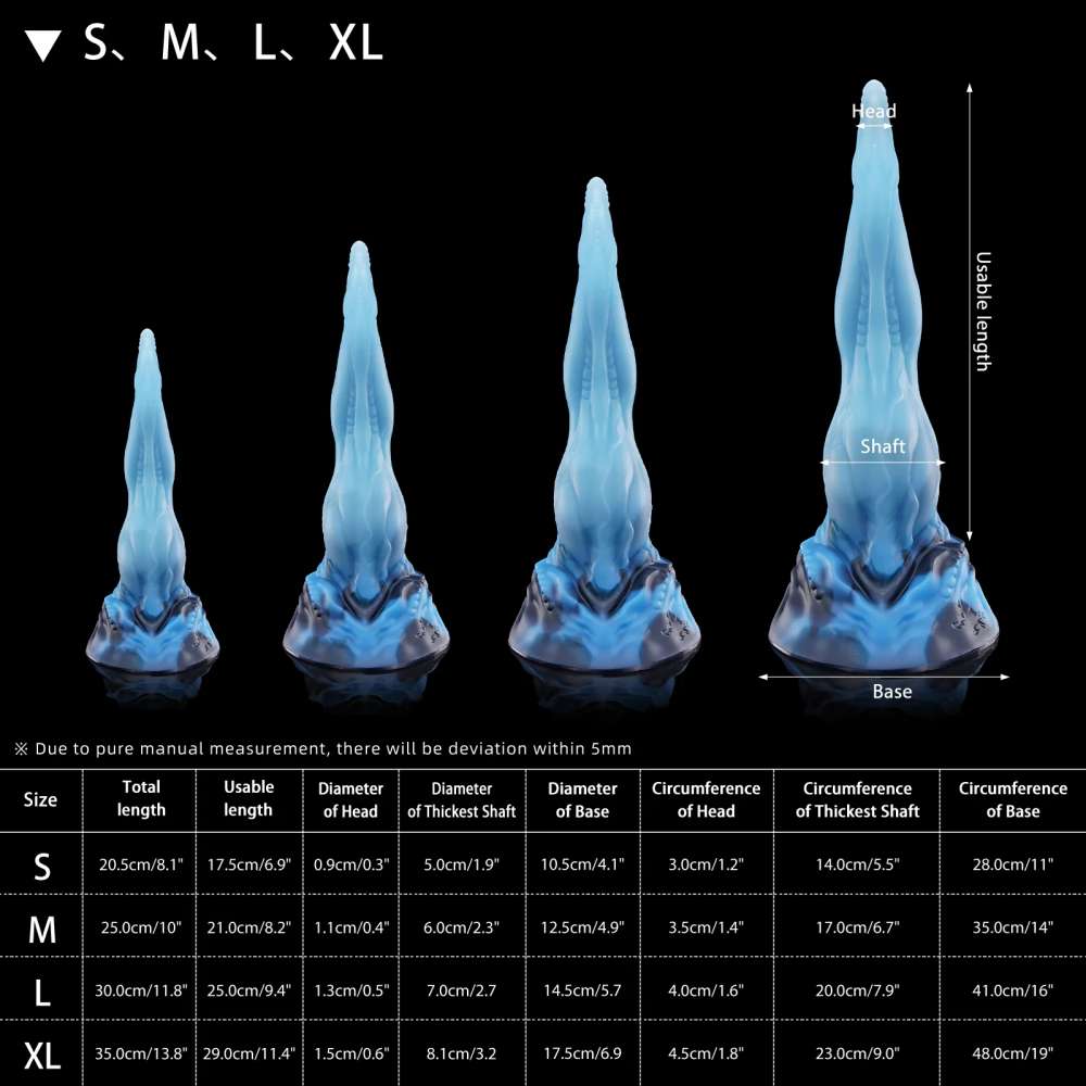 Nothosaur-QALU-Fantasy-Monster-Dildo-Alien-Dildo-Size-Chart
