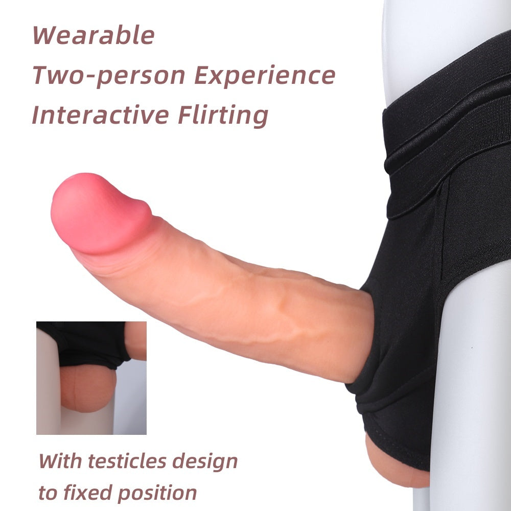 Realistic-Double-Ended-Dildo-Vaginal-Anal-Play-wearable-2