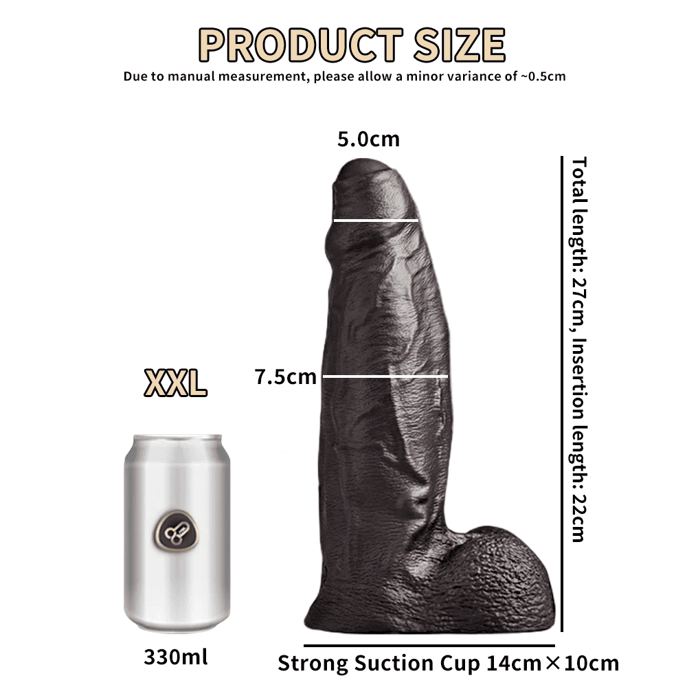 Strongman – Thick & Realistic Dildo - Powerful Suction Base - 5 Sizes