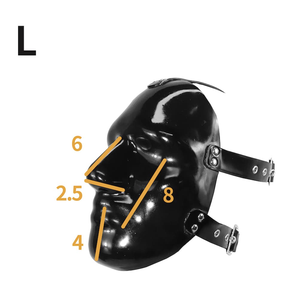 THE RUBBER PRISONER Anatomical Latex Mask