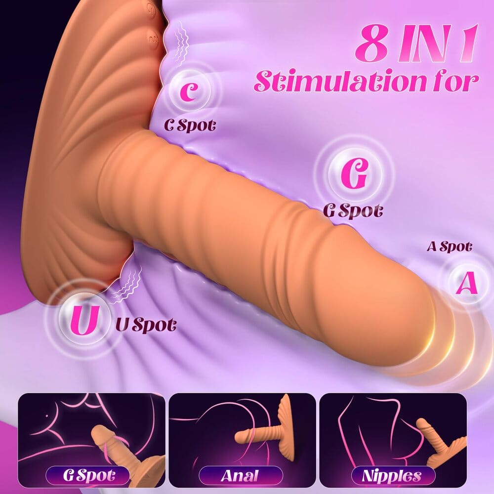 Tri-Motor Ride-On Grinder – Remote Control Vibrating Massager