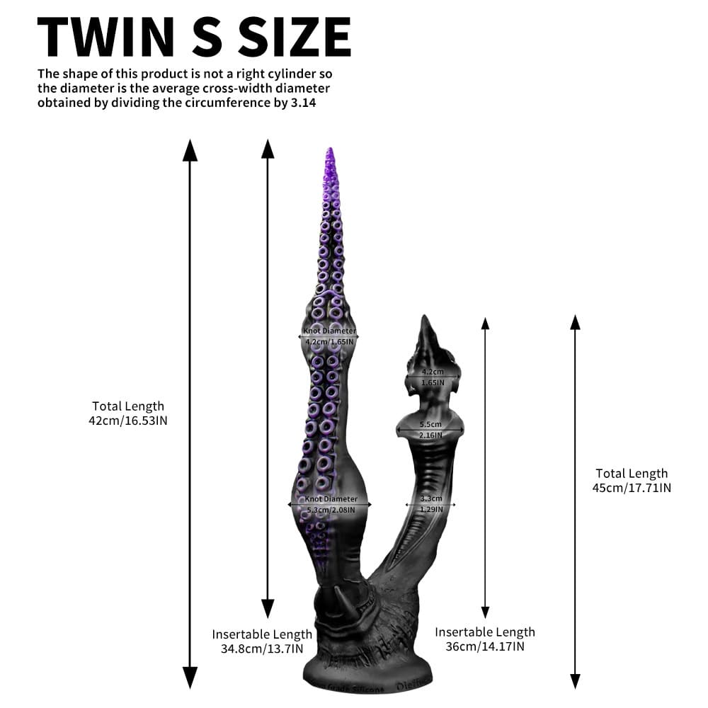Twin-Fantasy-Dual-Headed-Dildo-Monster-Double-Sided-Suction-Cup-Dildo