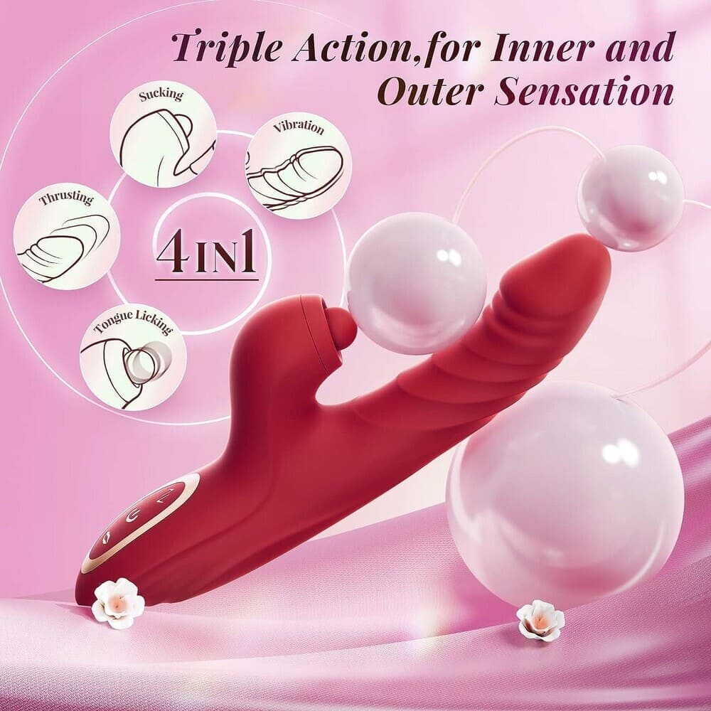 Violet-4-in-1-G-Spot-Vibrator-Clitoral-Sucker-App-Controlled