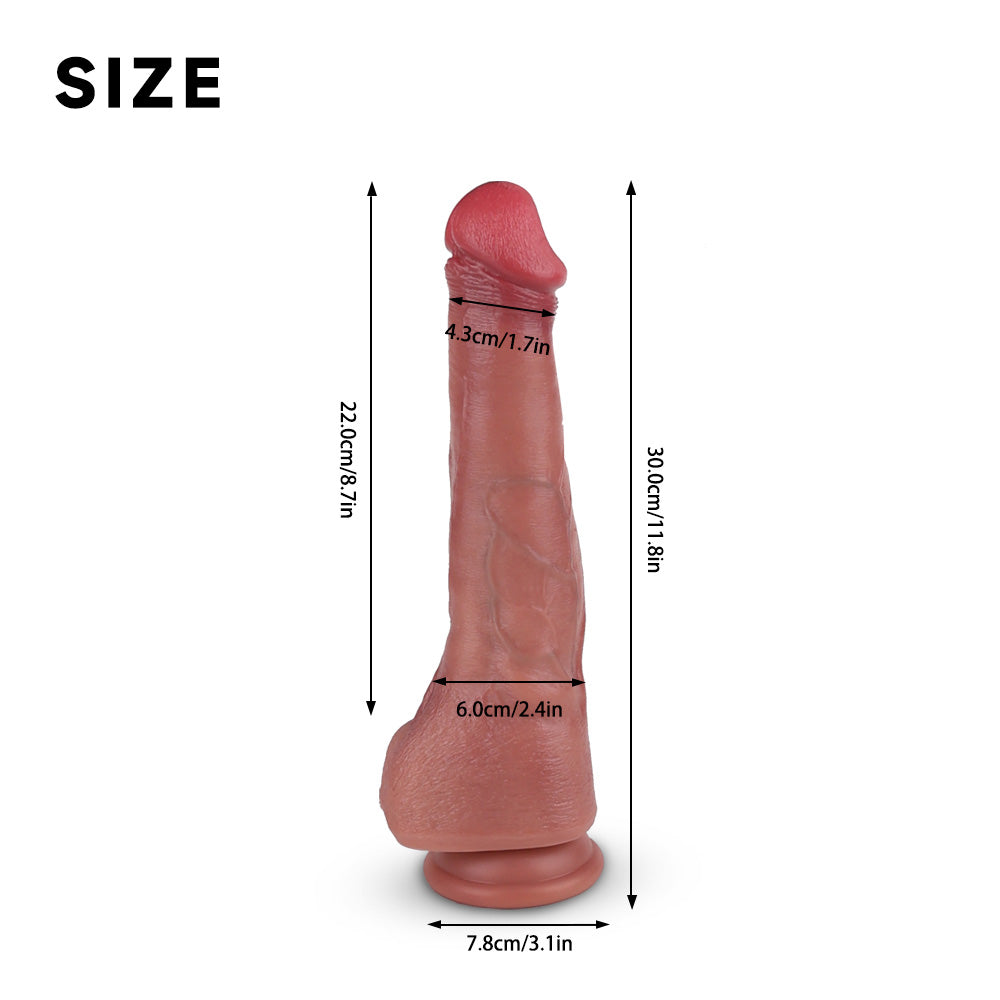 Voren-Dual-Density-Realistic-Dildo-Suction-Cup-Dildo