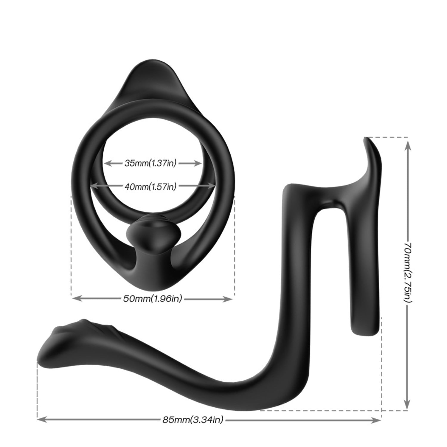 O-RING 04 - Silicone Cock Ring - Penis Ring - Two-Sided