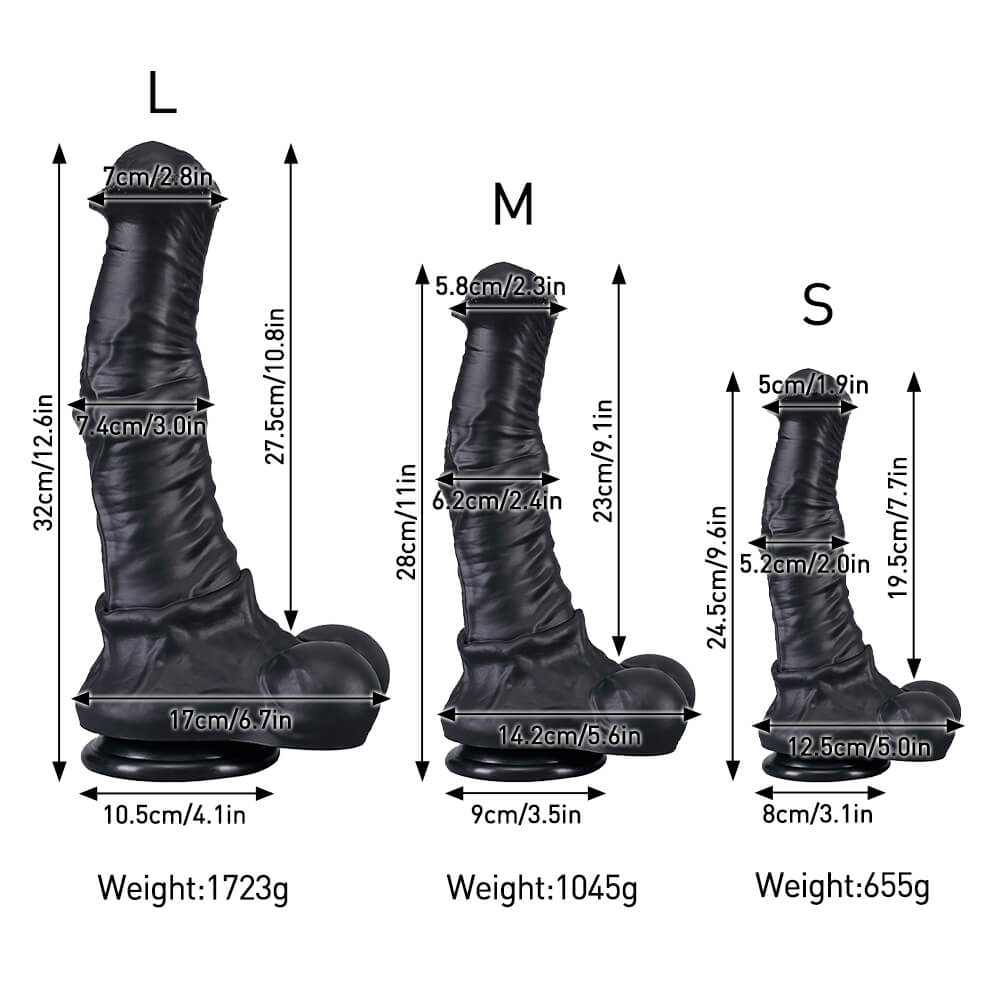 Copper Ⅱ- Horse Dildo - Fantasy Dildo - 3 Sizes