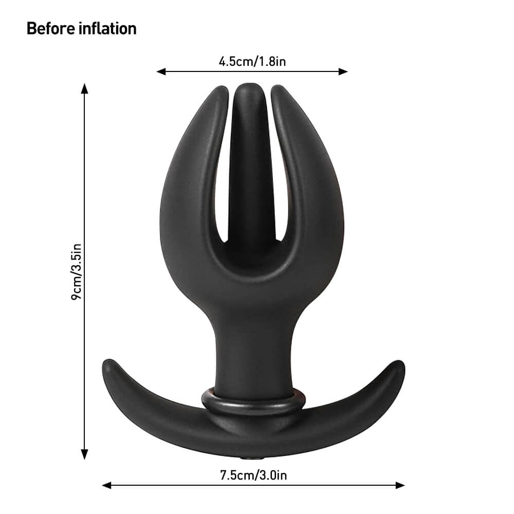 Flower - Inflatable Butt Plug - Silicone Anal Plug
