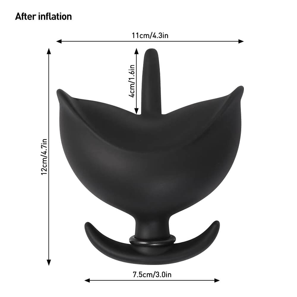 Flower - Inflatable Butt Plug - Silicone Anal Plug