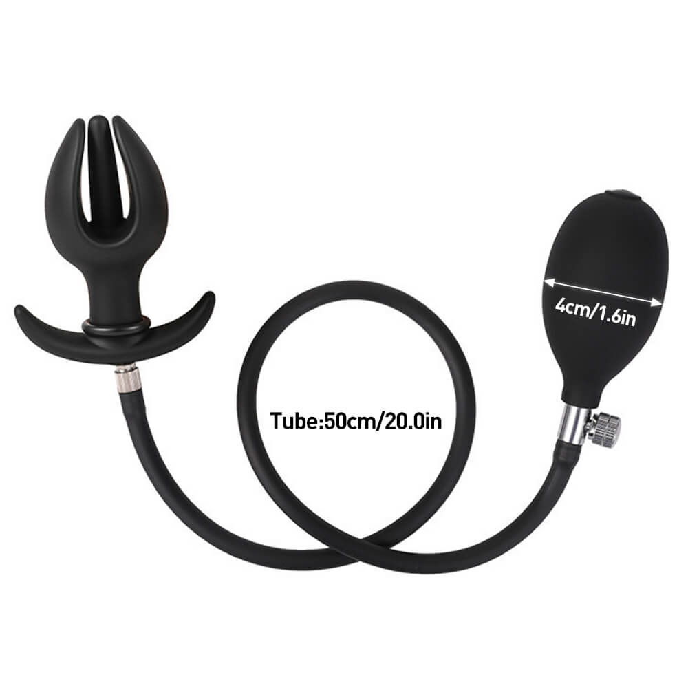 Flower - Inflatable Butt Plug - Silicone Anal Plug