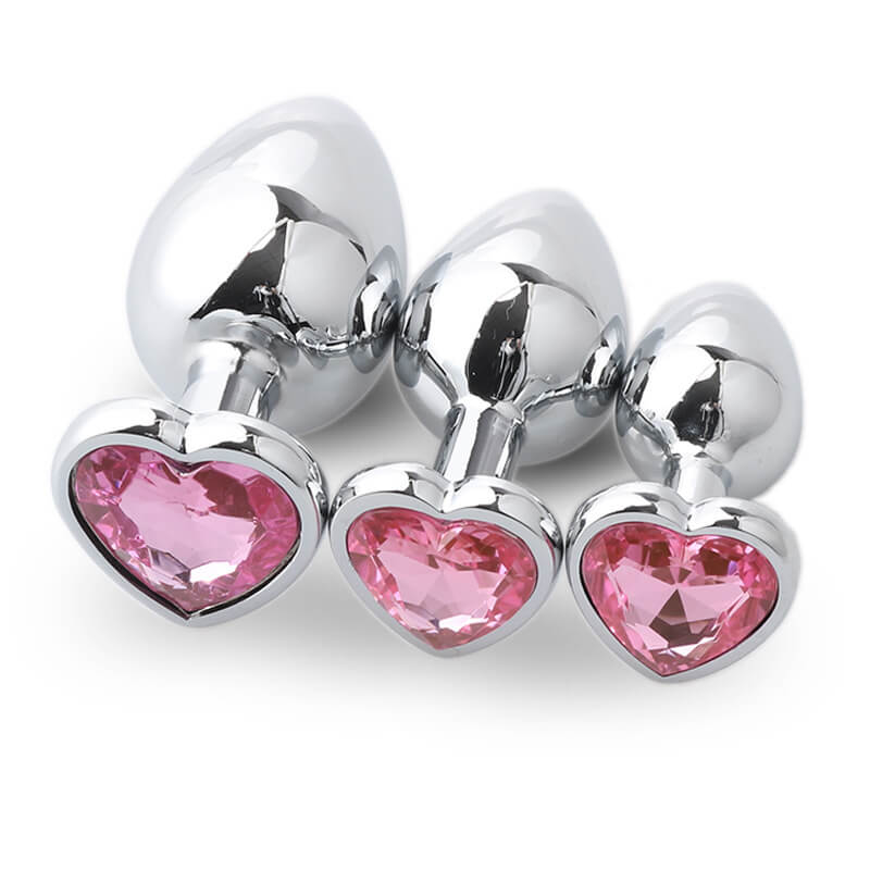 heart-metal-anal-plug-set-training-kit