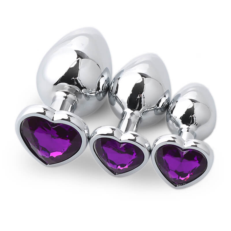 heart-metal-anal-plug-set-training-kit