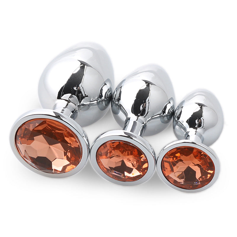 Jeweled Metal Butt Plug Set