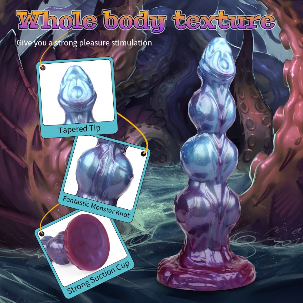 Nebulon - 3 Knots Dildo - Alien Fantasy Dildo - 3 Sizes