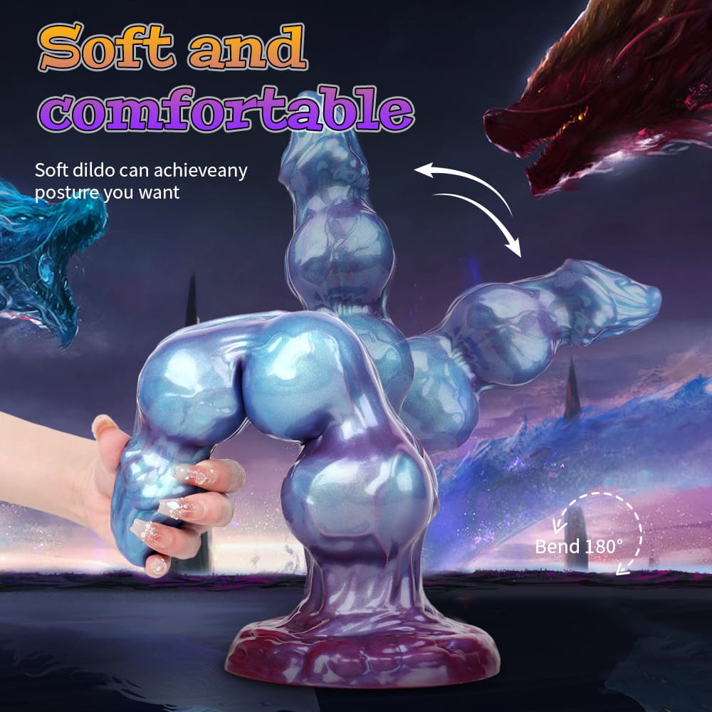 Nebulon - 3 Knots Dildo - Alien Fantasy Dildo - 3 Sizes