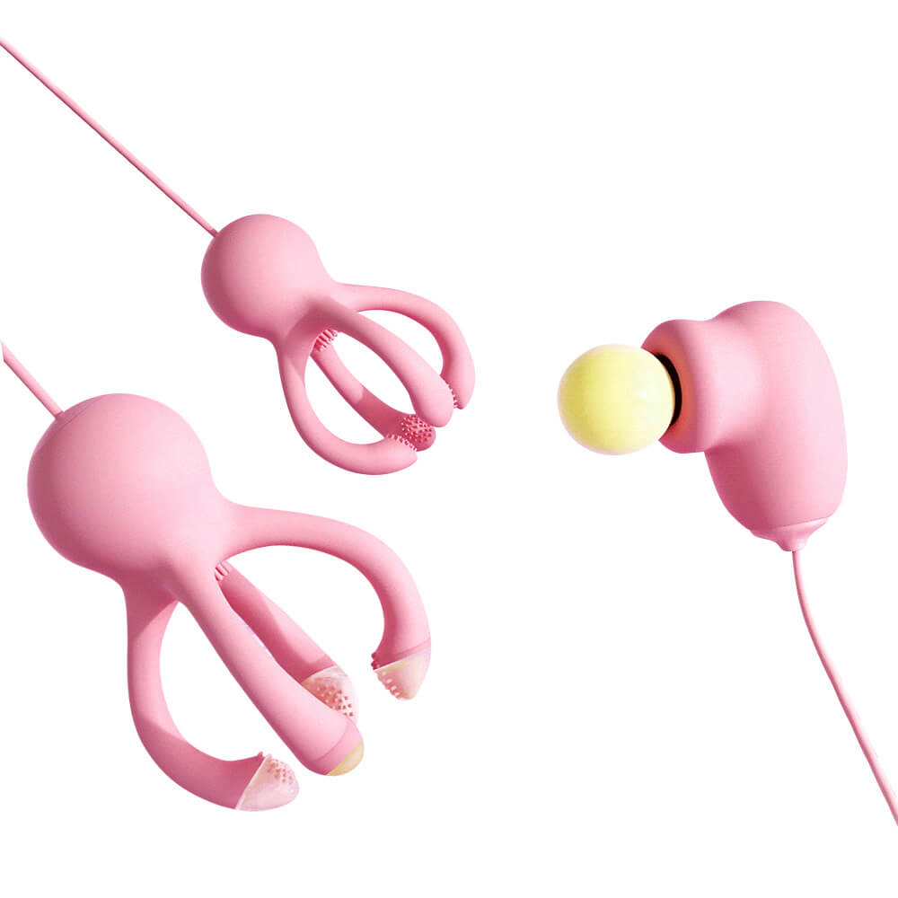 OctoVibe - Vibrating Nipple Clamp & Clit Sucker OctoVibe - Vibrating Nipple Clamp & Clit Sucker