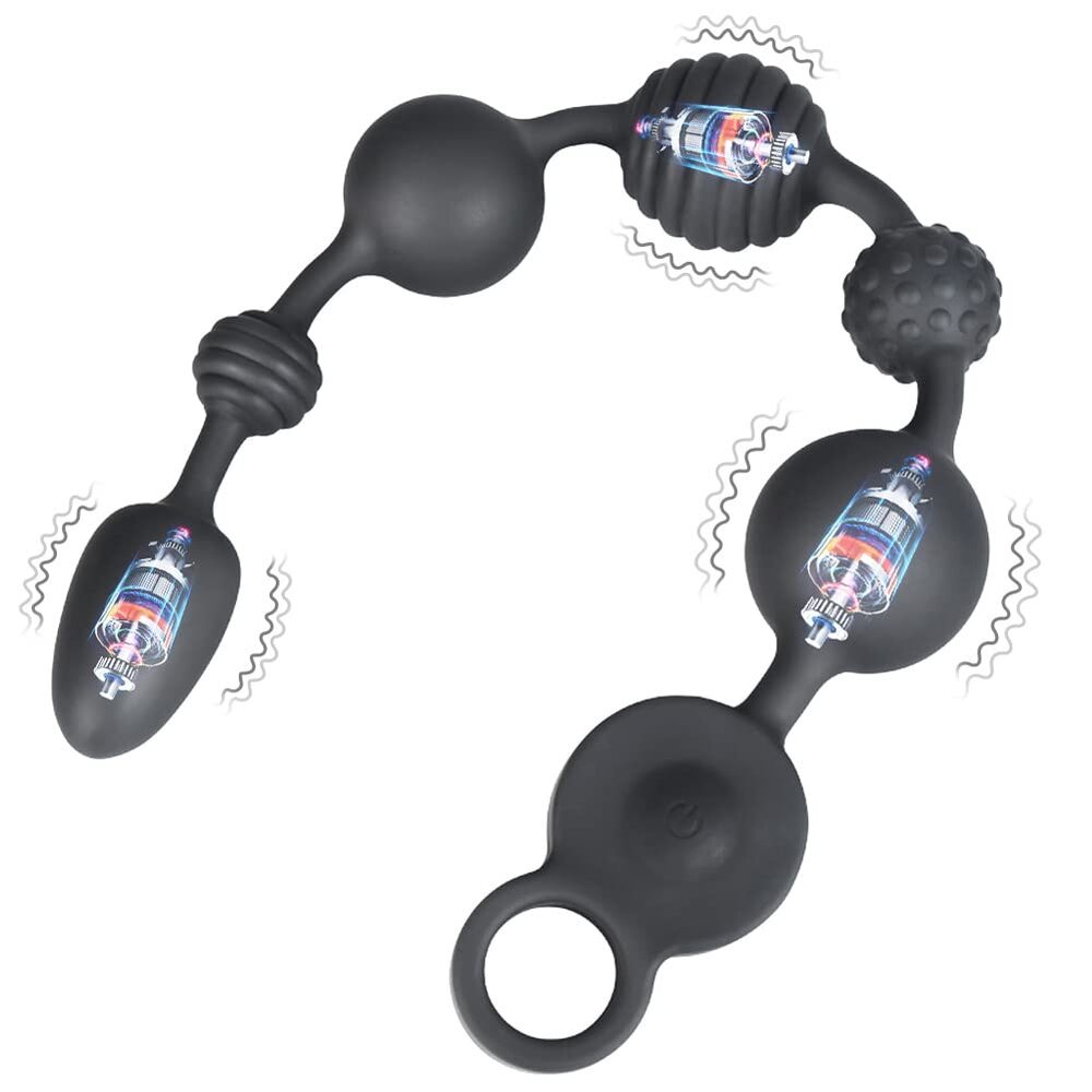 Planet  Silicone Vibrating Anal Beads