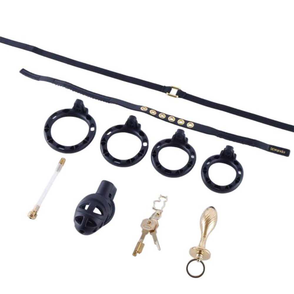 Rattlesnake - Chastity Cage with Butt Plug