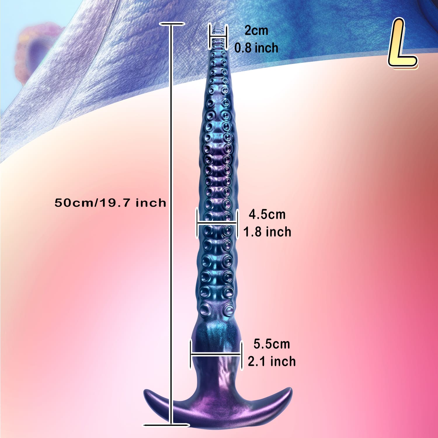 VoidWhip - Tentacle Dildo - Long Butt Plug - 3 Sizes