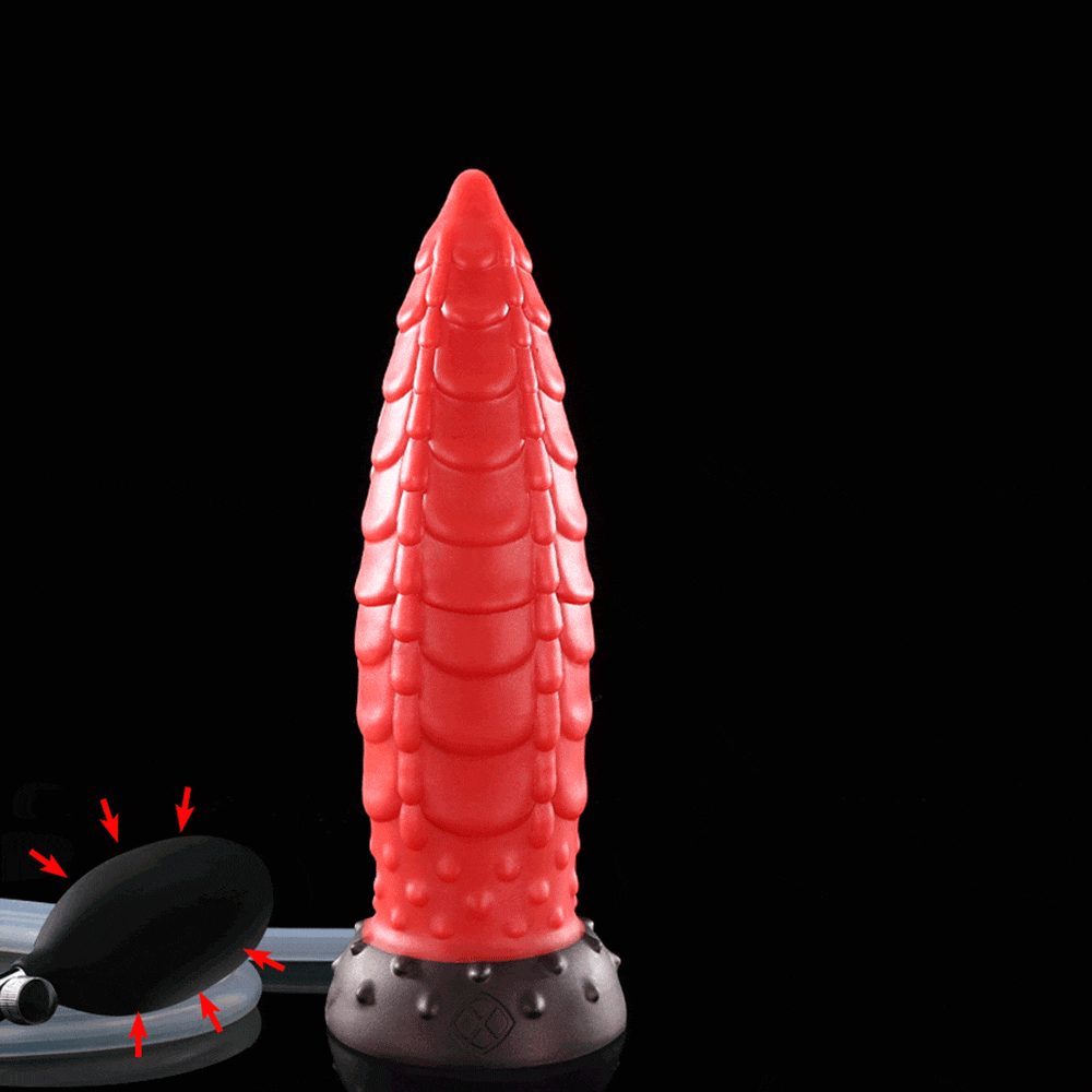 Xomiy SpireDrake - Inflatable Anal Plug - Silicone Huge Butt Plug