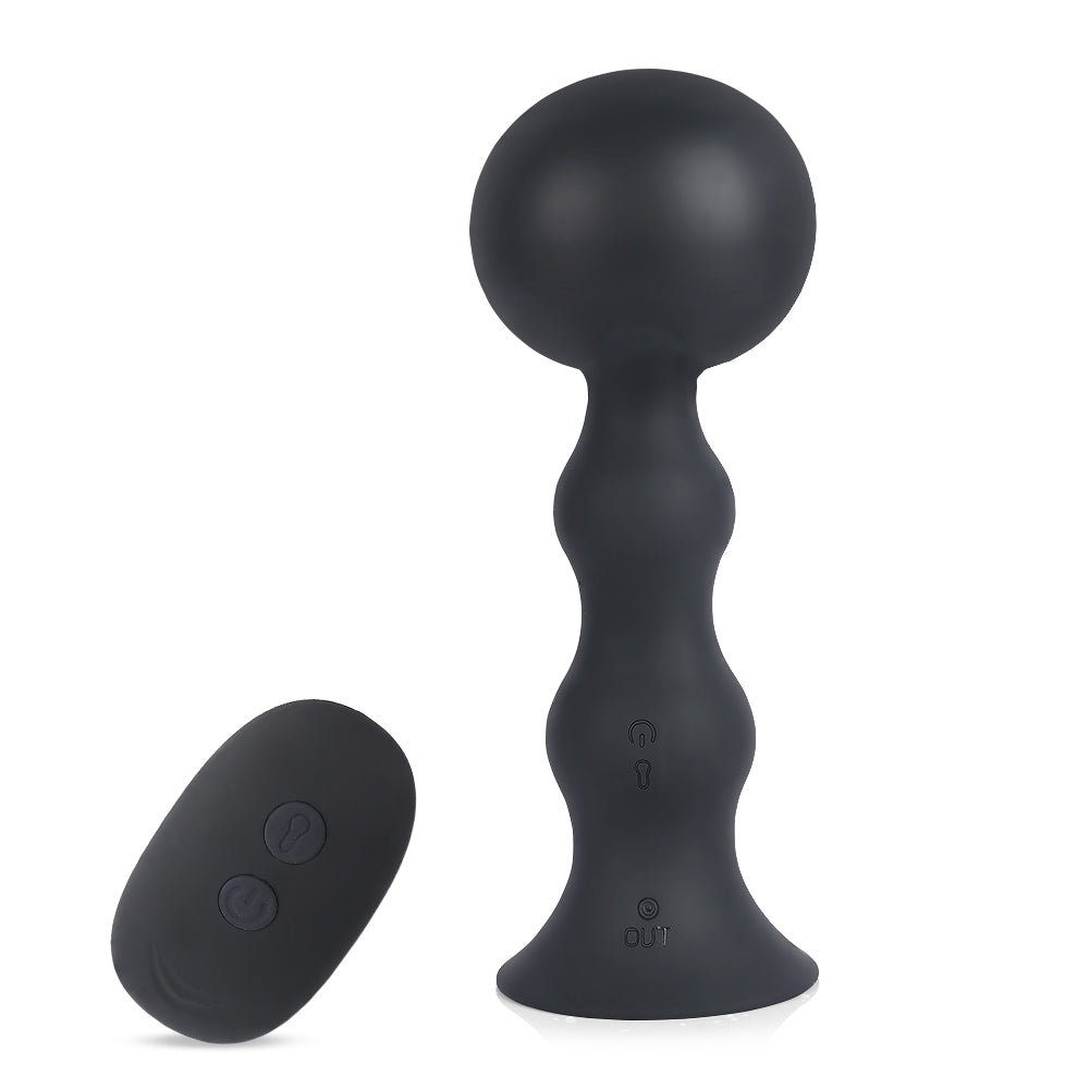 Plug Anal Gonflable - Gode Gonflable 10 X 2,5 Cm, Couleur Noire, Marque Fukr, Neuf