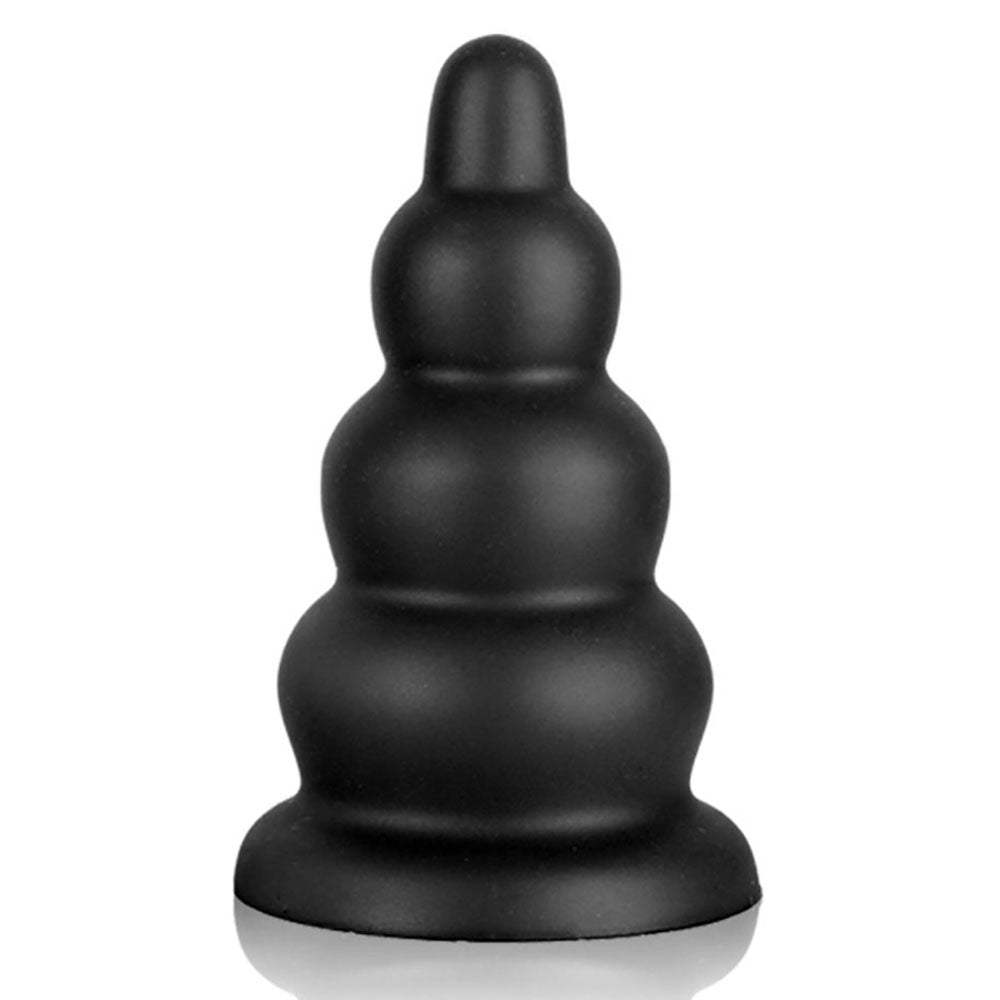 Tower - Ribbed Butt Plug - Thick Butt Plug - Anal Sex Toy Tower - Ribbed Butt Plug - Thick Butt Plug - Anal Sex Toy